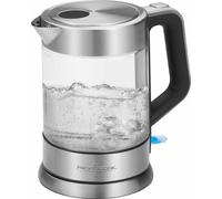 ProfiCook PC-WKS 1107 G Bouilloire en acier inoxydable et verre, 1,5 litre, 2200 watts, élément chauffant en acier inoxydable, inox