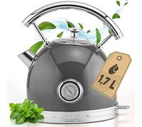 ProfiCook PC-WKS 1192 bouilloire 1,7 L 2200 W Anthracite, Argent