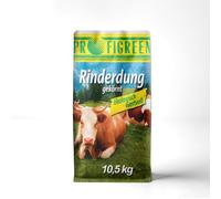 ProfiGreen Fumier de bœuf en granulés 10,5 kg | Fumier de bœuf granulé comme engrais pour jardin, pelouse et parterres de fleurs | Idéal pour la fertilisation initiale, engrais universel naturel |