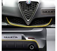 Profil Adhésif Antérieur + Postérieur pour Alfa Romeo Giulietta Voiture, Jaune