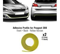 Profil Adhésif Antérieur + Postérieur Pour Peugeot 308 Voiture, Jaune