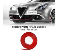 Profil Adhésif Antérieur pour Alfa Romeo Giulietta Voiture, Rouge, 11 mm x 1,15 mt