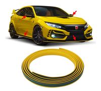 Profil adhésif en C pour voiture, universel, jaune, 11 mm x 3 m