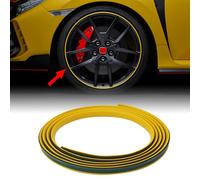Profil autocollant de protection pour les jantes de voiture universelles, jaune, 11 mm x 7 m
