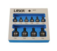 Profil Bas Impact Étoile Douille Set 0.6cmD, 1cmD 9pc - Laser 6727 Neuf