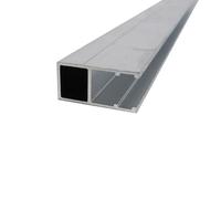 Profil bordure monobloc (en U) - toiture polycarbonate Aluminium, ep.16 mm, L.4 m