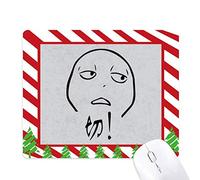 profil chat noir mignon méprise smiley tapis de souris canne de noël du tapis.