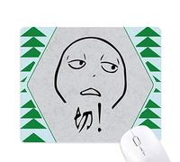 profil chat noir mignon méprise smiley tapis de souris green pine tree tapis en caoutchouc