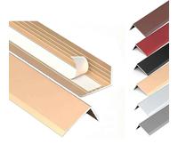 Profil D’angle Aluminium，Autocollante L Forme Baguette D’Angle De Protection,Protecteur De Bord D'escalier,3.5x2cm 2.8x1.2cm 2x0.7cm Longueur 60-150cm(Gold,70x3.5x2cm)