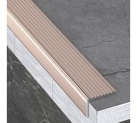 Profil De Bord D'escalier En Aluminium, Forme En L, Antidérapeant, Imperméable, Nez De Marche Profilé D'escalier, Largeur 30 50 70mm, Longueur 90 Cm, Pour Marches À Bord Droit(Purple-gold,100 * 30mm)