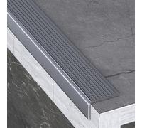 Profil De Bord D'escalier En Aluminium, Forme En L, Antidérapeant, Imperméable, Nez De Marche Profilé D'escalier, Largeur 30 50 70mm, Longueur 90 Cm, Pour Marches À Bord Droit(Irongray,30 * 20mm)