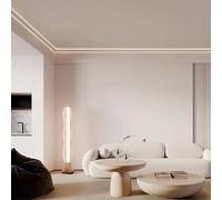 Profil de canal LED en aluminium | Multicolore, plusieurs longueurs, éclairage de décoration indirect for mur de plafond(A,100 cm(3.2 ft))