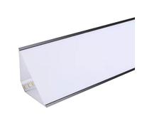 Profil de canal LED en aluminium pour éclairage indirect, parfait pour les installations de plafond et d'angle, améliore le moulage de la couronne et l'éclairage LED de la plinthe