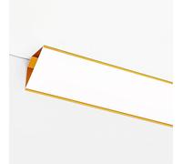 Profil de canal LED en aluminium pour éclairage indirect, parfait pour les installations de plafond et d'angle, améliore le moulage de la couronne et l'éclairage LED de la plinthe