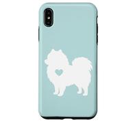 Profil de Chien avec cœur - Fan d'animaux de Compagnie Coque pour iPhone XS Max
