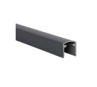 Profil de finition aluminium pour clôture bois composite - L: 1.5 m - l: 2.2 cm - E: 2.2 cm - Gris anthracite RAL 7015