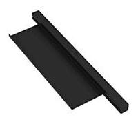 profil de lavabo Hewi 950.13.0002DC 408mm, avec étagère 360x102mm, noir mat