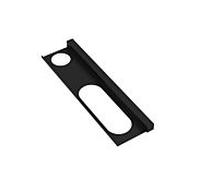 profil de lavabo Hewi 950.13.0007DC 470mm, avec étagère 360x102mm, noir mat, trou à gauche