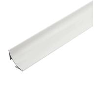 Profil de raccordement mural COVE en aluminium laqué blanc (H= 28 mm, L= 250 cm)