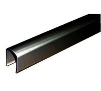 Profil de recouvrement pour ferme-imposte longueur 1800 RAL 9005 FERCO 9-33444-18-0-6