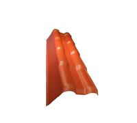 Profil de rive gauche pour toiture PVC mini 94 x 37,5 cm Terre cuite, l.37,5 cm, L.94 cm