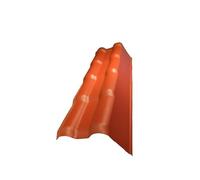 Profil de rive partie droite pour toiture PVC mini 94 x 37,5 cm Terre cuite, l.37,5 cm, L.94 cm