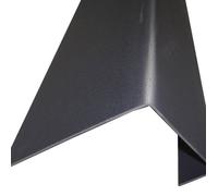 Profil de rive toiture tuile PVC - L: 188 cm - l: 38 cm - Gris anthracite