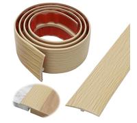 Profil de transition autocollant de 1M * 5CM, bande de seuil en PVC, bande de transition profil en T, bande de compensation de hauteur pour parquets stratifiés, seuils (bois d'érable)