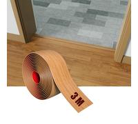 Profil de transition épaissi, bandes auto-adhésives pour relier les espaces de sol, seuil de transition pour tapis, sol carrelé (brun poire-3M)