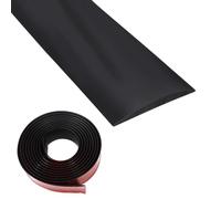 Profil de transition Rail de transition en vinyle autocollant, bandes de revêtement de sol, bandes de revêtement en grain de bois pour sols (noir, 5 cm × 3 m)