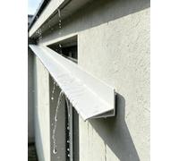 Profil d'écoulement mural en aluminium 125 cm, protection contre la pluie
