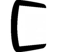 Profil d'habillage blanc - PVC - carré - panneau 19 mm - Rivcolor PRUNIER