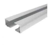 Profil d'obturation couverture polycarbonate - L: 98 cm - E: 10 mm - Aluminium