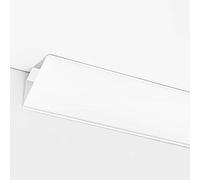 Profil en aluminium pour éclairage indirect - Diffuseur d'angle et de couronne pour installation de plinthe et de plafond