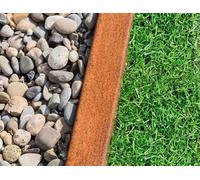 Profil en U Acier corten pour Bordure béton 100 x 6 x 5,2 cm