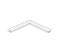 Profil encastré R1 en aluminium blanc 110x0mm