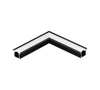 Profil encastré R2 en aluminium noir anodisé 110x0mm