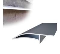 profil goutte d'eau 1 8 12 20 gouttières en forme de bec d'aigle de 125 cm de long, protection des avant-toits des murs extérieurs, garniture de moulure(Gray 2 PCS)