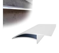 profil goutte d'eau 1 8 12 20 gouttières en forme de bec d'aigle de 125 cm de long, protection des avant-toits des murs extérieurs, garniture de moulure(White 4 PCS)