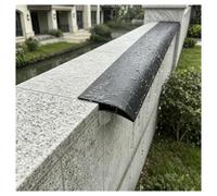 Profil Goutte d'Eau Bande de DéFlecteur Toit, Moulure Murale en Aluminium | Pour Avant-toits, Murs Cour, Balcons, et Fenêtres, 5 Cm Large(Black,L1.8m/5.9ft)