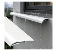 Profil Goutte d'Eau Blanc Découpable Protection Mur 1 2m | Protégez les murs des traces d'eau, protection contre les gouttes pluie auvents porte/rebords