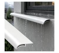 Profil Goutte d'Eau Blanc Découpable Protection Mur 1 2m | Protégez les murs des traces d'eau, protection contre les gouttes pluie auvents porte/rebords