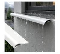 Profil Goutte d'Eau Blanc Découpable Protection Mur 1 2m | Protégez les murs des traces d'eau, protection contre les gouttes pluie auvents porte/rebords