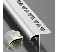 Profil Goutte D'Eau Déflecteur de Pluie Pour Bordure de Toit, Profilé de Larmier Robuste, Dévie Les Écoulements D'eau de Pluie en Extérieur, Prévient L'humidité(W19mm/0.7in,7pack)