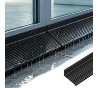 Profil Goutte D'eau Déflecteur Pluie Goutte-d'eau pour Mur Extérieur | Déflecteurs de Pluie pour Fenêtres Profilés D'égouttement Portes, Inclinés 135° Flexibles(W5.6xL100cm(2.2x39"))
