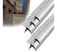 profil goutte d'eau Inverseur de pluie en aluminium de 50 mm de largeur, déflecteur de toit de ligne d'égouttement d'avant-toit de 35 mm de hauteur(5 PCS,L 100 CM)