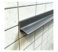 Profil goutte d'eau Pour murs verticaux, Deflecteur pluie | Inverseur d'eau de pluie réglable, protège les avant-toits/fenêtres/mur/porte extérieure(Gray W 3cm,L-450cm/177.2")