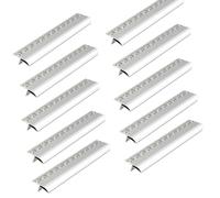 Profil Goutte D'Eau Profil Goutte D'eau Extérieur Anti-traces, Lot Multiple de Bande Déviatrice pour Bord de Toit, Moulure Antigoutte Pour Avant-toits et Façades(W35mm/1.4in,10pcs)