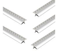 Profil Goutte D'Eau Profil Goutte D'eau Extérieur Anti-traces, Lot Multiple de Bande Déviatrice pour Bord de Toit, Moulure Antigoutte Pour Avant-toits et Façades(W35mm/1.4in,5pcs)