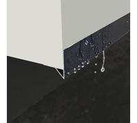 Profil Goutte d'eau Profilé de Gouttière en aluminium à Fixation en Surface | Louche de Fenêtre Métallique pour une Gestion Efficace de L'eau, Protège-goutte Extérieur Découpable